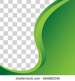 Modern abstract background template in green color. used for social media posts, posters, brochures etc. vector