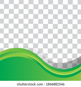 Modern abstract background template in green color. used for social media posts, posters, brochures etc. vector