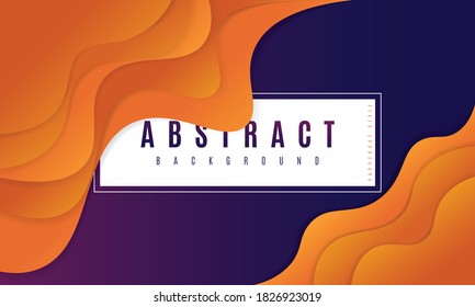modern abstract background template with papercut style