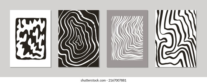 Modern abstract background template for social media, poster, postcard, wall art etc. Abstract shapes and lines. Vector illustration