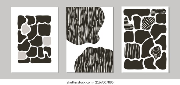 Moderna plantilla de fondo abstracto para medios sociales, afiches, postales, arte mural, etc. Formas y líneas abstractas. Ilustración del vector