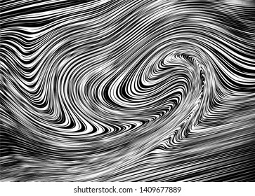
Modern abstract background of thin white lines on a black background. Vector illustration
