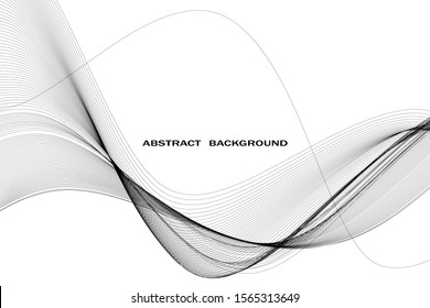 Modern abstract background, torn curved lines. wavy pattern. curved linear pattern.