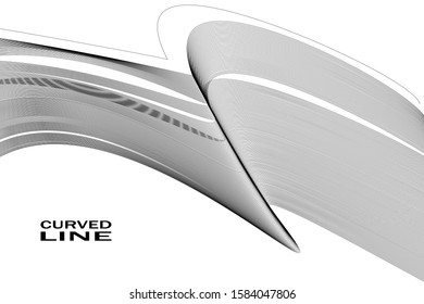 Modern abstract background, torn curved lines.wavy pattern. curved linear pattern 