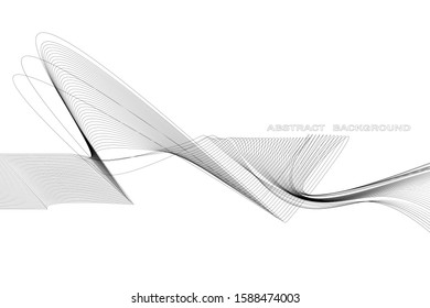 Modern abstract background, torn curved lines.wavy pattern. curved linear pattern 