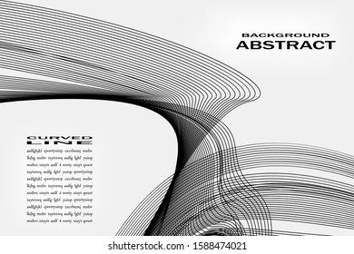Modern abstract background, torn curved lines.wavy pattern. curved linear pattern 