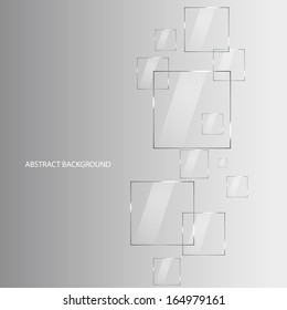 Modern abstract background with transparent elements