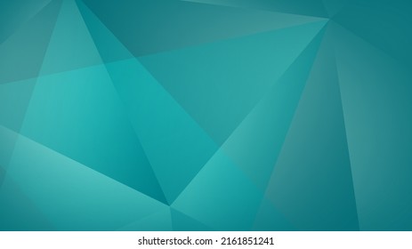 Modern Abstract Background with Triangle Lowpoly Mosaic Elements and Dark Green Gradient Color