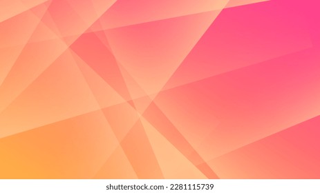 Modern Abstract Background Triangle Mosaic and Red Orange Gradient Color