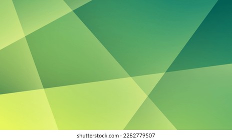 Mosaico triangular de fondo abstracto moderno y color gradiente verde amarillo
