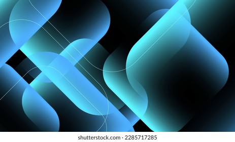 Modern Abstract Background with Triangle Mosaic and Blue Gradient Color