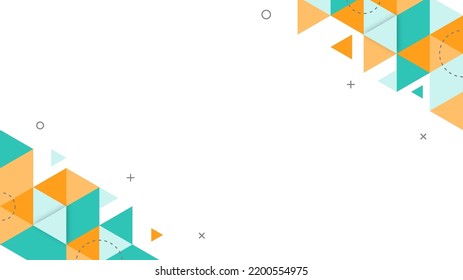 Antecedentes abstractos modernos con memphis retro triangulares y colores pasteles