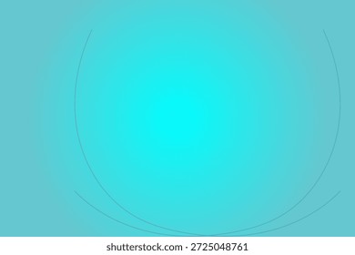 Fondo abstracto moderno en tonos turquesas con arcos finos.