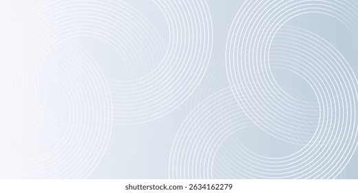 Plano de fundo abstrato moderno Ilustração vetorial, linhas de círculo.
