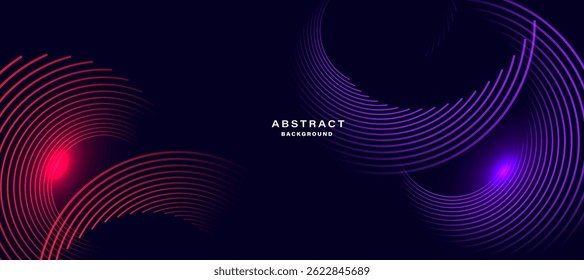 Modern abstract background with vibrant curved gradient lines.
