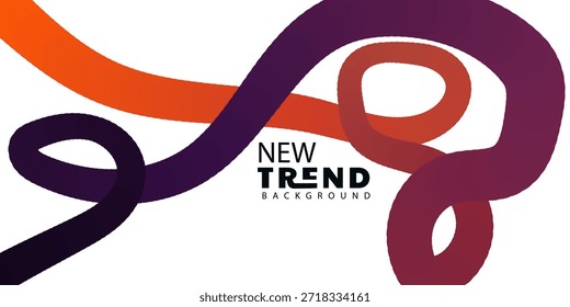 Modern Abstract Background with Vibrant Ribbon Shapes for Creative Projects