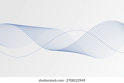 Moderno fondo abstracto de la onda azul diseño simple