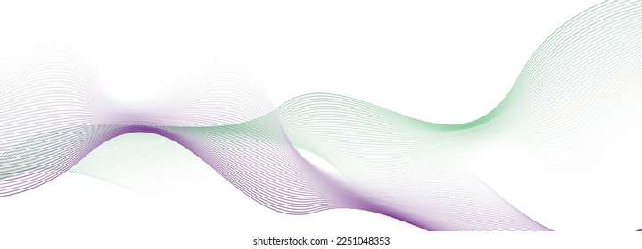 Modern Abstract Background. Abstract wave element for design. Wave with lines created using blend tool. Curved wavy line