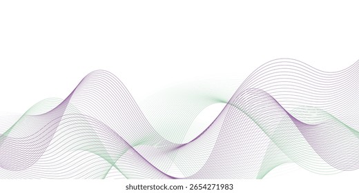 Modern Abstract Background. Abstract wave element for design. Wave with lines created using blend tool. Curved wavy line. modern. eps10