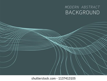 Modern Abstract Background Wave Line