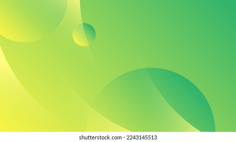 Modern Abstract Background Wave Lines Motion and Yellow Green Gradient Color