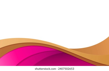 Líneas modernas de forma de onda de fondo abstracto. Diseño de banderas de ondas de gradiente realistas