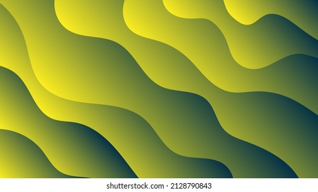 Modern Abstract Background with Waves Element and Vibrant Color