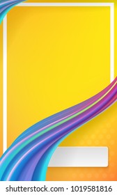 Modern abstract background with waves and lines. Liquid colorful waves. Fresh and bright background. Vector illustration.