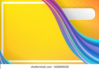 Modern abstract background with waves and lines. Liquid colorful waves. Fresh and bright background. Vector illustration.