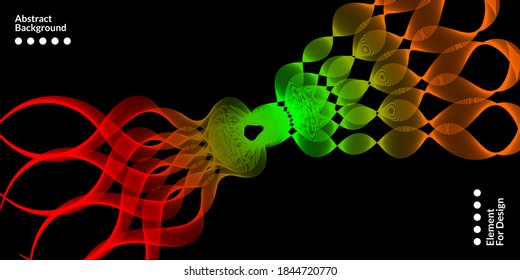 Modern abstract background with wavy lines colorful. Wave line art, curved smooth design. Vector illustration. Suitable for use, book cover, cd cover, flyer, poster, website background or landing page