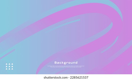 Fondo abstracto moderno de líneas onduladas en colores pastel con gradiente azul y magenta