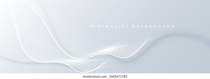 Modern abstract background with wavy lines. Digitalfuture technology concept. vector illustration.
