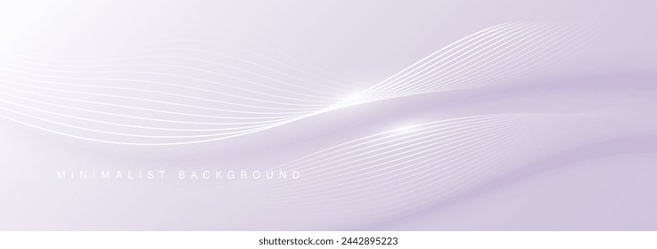 Modern abstract background with wavy lines. Digital future technology concept. vector illustration.