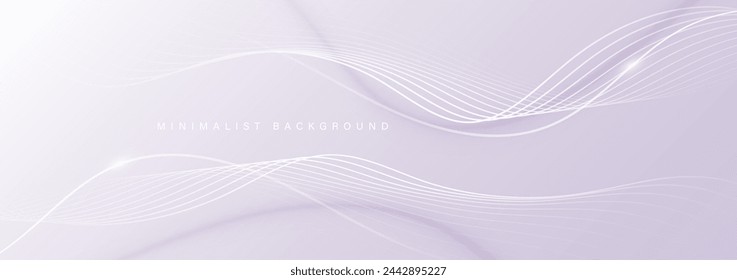 Fondo abstracto moderno con líneas onduladas. Concepto de tecnología de futuro digital. ilustración vectorial.