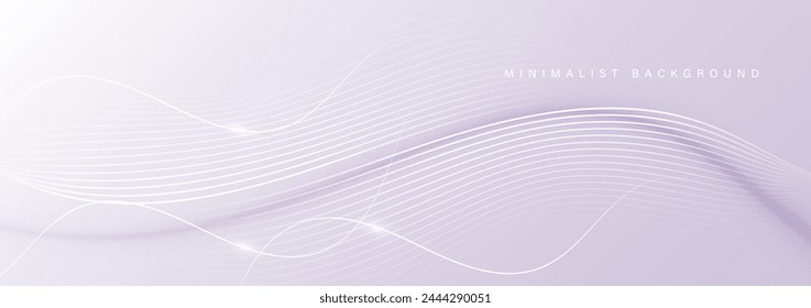 Modern abstract background with wavy lines. Digital future technology concept. vector illustration.
