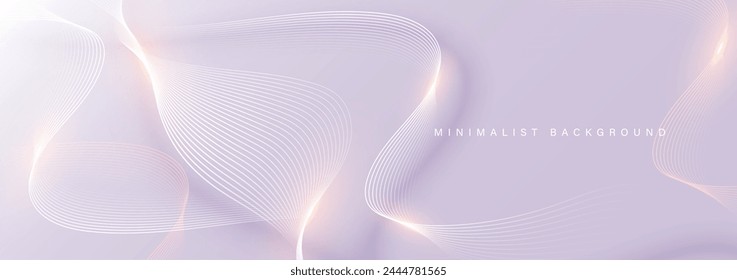 Modern abstract background with wavy lines. Digital future technology concept. vector illustration.
