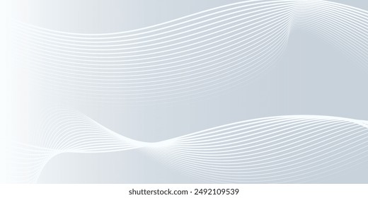 Modern abstract background with wavy lines. Digitalfuture technology concept. vector illustration.