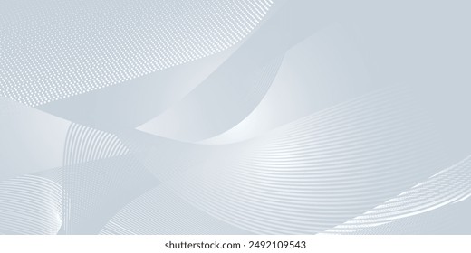 Fondo abstracto moderno con líneas onduladas. Concepto de tecnología del futuro digital. Ilustración vectorial.