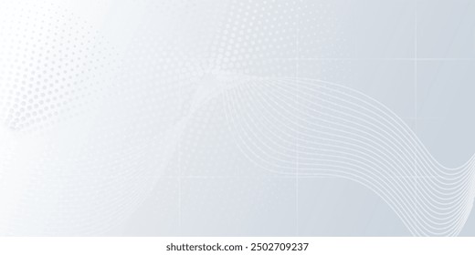 Modern abstract background with wavy lines. Digitalfuture technology concept. vector illustration. in EPS 10
