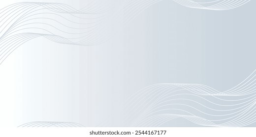 Moderner abstrakter Hintergrund mit gewellten Linien. Digitales Technologiekonzept der Zukunft. 