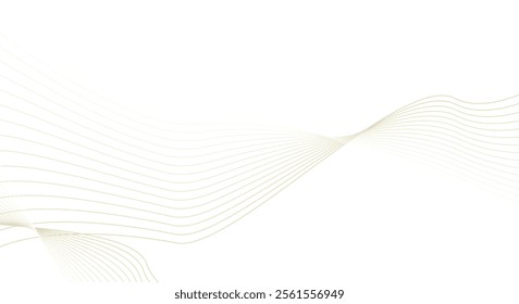 Modern abstract background with wavy lines. Digital future technology concept. vector illustration.