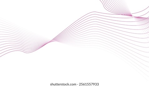 Modern abstract background with wavy lines. Digitalfuture technology concept. vector illustration.