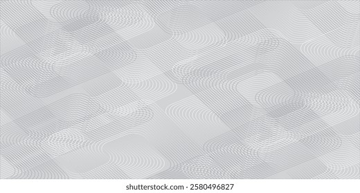 Modern abstract background with wavy lines. Digital future technology concept. Vector illustration.