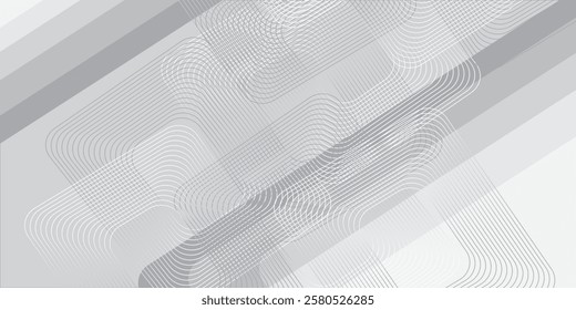 Modern abstract background with wavy lines. Digital future technology concept. Vector illustration.