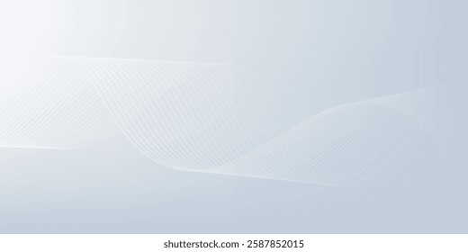Modern abstract background with wavy lines. Digitalfuture technology concept. vector illustration.
