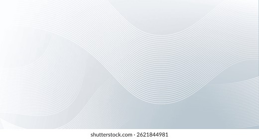 Fondo abstracto moderno con líneas onduladas. Concepto de tecnología de futuro digital. Ilustración vectorial.