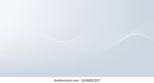Fundo abstrato moderno com linhas onduladas. Conceito da tecnologia digital do futuro. ilustração vetorial.