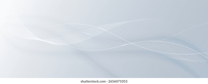 Modern abstract background with wavy lines. Stunning digital futuristic technology concept. Vector illustration.