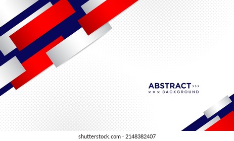 Modern abstract background with white blue and red colors. Background with copy space