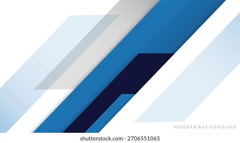 Fondo abstracto moderno Diseño de Plantilla de color degradado blanco, azul y negro
